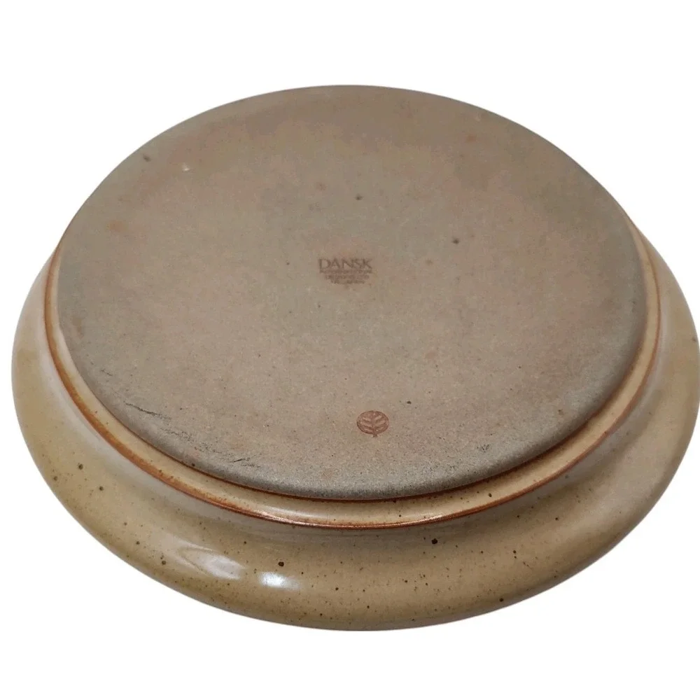 Dansk Nielstone Spice Casserole Lid Tan Brown Speckled Ten‎ Inch Japan Vintage